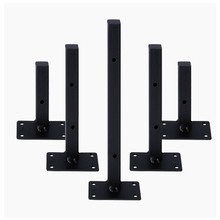 2PCS Cheap Heavy Duty Solid Steel Black Metal Desk Wall Mounting Angle Hanging Tabel Shelf Bracket,15-35cm Length 2024 - buy cheap