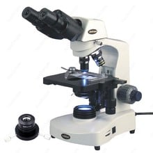 Microscópio composto darkcampo -- amscópio 40x-1600x 3w com led, microscópio binocular de 3w 2024 - compre barato