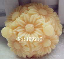 wholesale!!!1pcs Bouquet & Beatles (zx237) Silicone Handmade Soap Mold Crafts DIY Mould 2024 - buy cheap