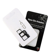 4 в 1 адаптер для сим-карты для iPhone 5 nano SIM Адаптер Набор сим-карт полный адаптер для sim-карты для телефона Droshipping 2024 - купить недорого