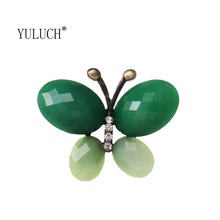 YULUCH-broche de mariposa Simple para mujer, costura colorida bonita para niña, joyería elegante, accesorios de vacaciones 2024 - compra barato