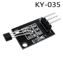 10 шт. 3pin. KY-035 класс Bihor аналоговый Холл Магнитный сенсорный модуль Diy стартовый комплект KY035 2024 - купить недорого