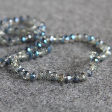 New 4*6mm Faceted Blue AB+ Colorful Glass Crystal Beads Loose Accessory Parts 100pcs DIY Fashion Jewelry Making Design Wholesale 2024 - buy cheap