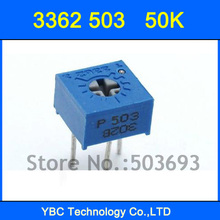 100pcs/lot 3362 503 50KR Variable Resistors 3362P Potentiometer 2024 - buy cheap