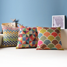 Geometric Cushion Decorative Pillows Colorful Cushions Home Decor/capa Para Almofada/cojines Decorativos 2024 - buy cheap