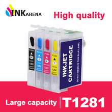 INKARENA Refill Ink Cartridge For Epson T1281 Printer Ink Stylus SX425W SX430W SX435W SX438W SX440W SX445W S22 SX125 SX130 Kit 2024 - buy cheap