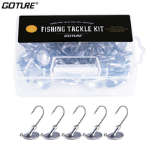 Goture Jig Head Hook Set 3.5g/5g/7g/10g/14g Tumbler Fishing Hook Tackle Soft Lure Sea Stand Up Jigging Hook Carp FishHook 2024 - buy cheap