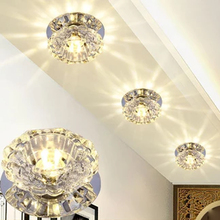 Modern led light embedded ceiling light lamp glass crystal aisle decor home fixture lighting lamp 2024 - buy cheap