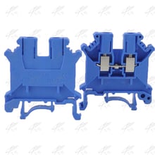 10pcs UK-3N DIN Rail Universal Terminal Blocks Screw Type UK3N blue Phoenix Type High Quality 2024 - buy cheap