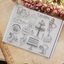 Happy Birthday Cute Bear Transparent Clear Silicone Stamp for Seal DIY Scrapbooking Photo Album Decorative Clear Stamp Sheets 2024 - buy cheap