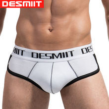 Free shipping!brand DESMIIT function underwear men's sexy briefs pad underwear comfortable briefs men's cotton underwear 2024 - buy cheap