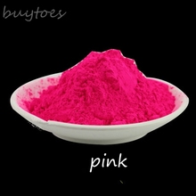 Pigmento fluorescente de Color rosa, polvo de fósforo para esmalte de uñas, Material fluorescente, No brillan en la oscuridad, Envío Gratis 2024 - compra barato