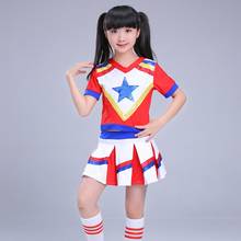 Children Cheerleader Performance Clothing Girl Cheerleading Dance Dress Cheerleader Dance Custome 2024 - buy cheap