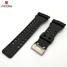 16mm Watchband Silicone Rubber Watch Band Strap Fit For Casio G Shock Replacement Black Waterproof Watchbands Accessories 2024 - buy cheap
