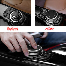 Car Multimedia Button Switch Cover Cap Sticker Fit For BMW 1 2 3 5 7 Series X1 X3 X5 F30 E90 E92 F10 F18 F11 F07 GT Z4 2024 - buy cheap