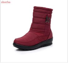 Winter new Keep warm Waterproof Flexible Woman Boots High Quality Warm Fur Inside Snow Boots Winter Shoes Woman boots 2024 - buy cheap