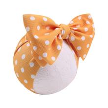 7'' Big Bows Texture Top Knot For Girls Chic Kids Spring Solid Wide Headband Hair Bow 2020 New DIY Hair Accessories Head wrap 2024 - buy cheap