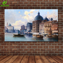Canvas Wall Art Vintage Picture Home Decor Living Room European Castle Buildings Shipping Landscape Print Painting Poster 2024 - buy cheap