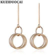 Kuziduocai-pendientes de acero inoxidable para mujer, joyería fina de moda, Hiphop/Rock, de Metal puro, con cierre de tuerca, E-231, 316 2024 - compra barato