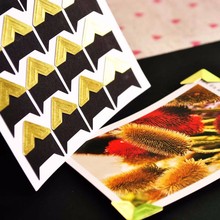 24000 pcs/lot (1000 sheets) DIY Vintage Corner kraft Paper Stickers for Photo Albums Frame Decoration Scrapbooking 2024 - buy cheap