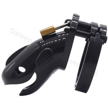 Whale Male Chastity Cock Cage Device Cock Cage Penis Sleeve With 5 Penis Rings Belt Games Slave Bondage Sex Toys For Men cb6000 2024 - buy cheap