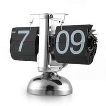 Цифровые Автоматические часы-книжка в ретро стиле, металлические, с одной подставкой, 12 часов, электронные настольные часы, masa saati saat klok wekker 2024 - купить недорого