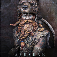 Kit de resina Berserk de la era vikinga, busto, figura GK, temas religiosos, papel de película, sin recubrimiento, sin color, 1/10 2024 - compra barato