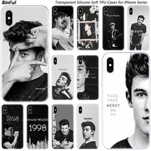 Мягкий Силиконовый Модный чехол Shawn mendes для Apple iPhone 11 Pro, XS MAX, XR, X, 7, 8 Plus, 6, 6s Plus, 5, 5C, чехол из ТПУ с рисунком 2024 - купить недорого