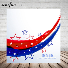 Sensfun 4th of July Backdrop For Photo Studio Custom Independence Day Backgrounds Photography Photocall 200x200cm Vinyl 2024 - buy cheap