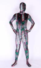 Disfraz de Halloween con patrones coloridos, mono ajustado, mono completo, trajes Zentai de fantasía 2024 - compra barato