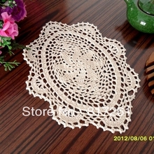 Free shipping ZAKKA fashion oval cotton crochet lace doilies with flower for home decor wedding decor placemat coaster doilies 2024 - buy cheap