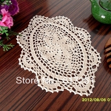 Envío Gratis ZAKKA moda ovalada algodón crochet encaje doilies con flor para decoración del hogar Decoración de la boda posavasos doilies 2024 - compra barato