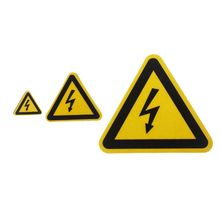 Warning Sticker Adhesive Labels Electrical Shock Hazard Danger Notice Safety 25mm 50mm 100cm PVC Waterproof 2024 - buy cheap