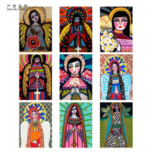 5D DIY Diamond Painting Religion Cartoon Our Lady Full Round Rhinestone Pictures Cross Stitch Kits Diamond Embroidery Mosaic 2024 - buy cheap