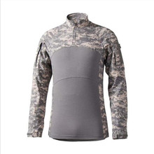 Summer Camping Expand Training Camouflage Breathable Military Uniform Tops Outdoor Climbing CS Shooting Combat Tactical Shirt 2024 - buy cheap