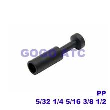 Conector traqueal pneumático de liberação rápida, plug de tubo pp 1/4 3/8 1/2 5/32 5/16 2024 - compre barato