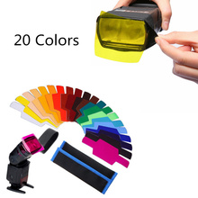 20pcs Flash Speedlite Color Gels Filters for Canon Camera Photographic Gels Filter Flash Speedlite Speedlight Hot sale 2024 - buy cheap