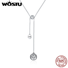 Женское ожерелье из серебра 925 пробы с подвеской в виде семейного дерева 2024 - купить недорого