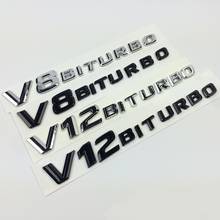 3D стикер для автомобиля эмблема логотип значок V8 Biturbo эмблема значок наклейка для автомобиля Стайлинг Чехлы для Mercedes Benz AMG BMW VW Hyundai Mazda 2024 - купить недорого