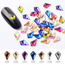 5.5x8.5mm 20pcs Sword Shape Crystal AB Colors Rhinestone Non Hotfix Crystals DIY 3D Nail Art Gems Decoration 2024 - buy cheap