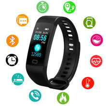 Las nuevas mujeres hombres pulsera inteligente impermeable deporte Digital Reloj Bluetooth presión arterial Monitor de ritmo cardíaco durante el sueño para Android iOS 2024 - compra barato
