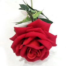Красная роза, цветок для свадьбы, искусственные шелковые цветы, розы или день рождения, День Святого Валентина, домашний декор 2024 - купить недорого