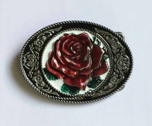 Vintage Rose Flower Girly Belt Buckle Western Country 2024 - buy cheap