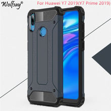 Capa armadura híbrida completa para celulares huawei, para modelos y7 2019, 2019, à prova de choque, y7 prime 2019 2024 - compre barato