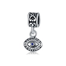 5PCS Fashion Ancient Silver Plated Zinc Alloy Evil Eye Charm European Eye Shape Pendant Fit DIY Bracelet&Bangle Jewelry Making 2024 - buy cheap