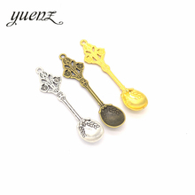 YuenZ 5pcs Alloy Metal Antique Silver color Spoon Pendants Charms DIY Jewelry Findings For Necklace Jewelry Making 62*26mm J139 2024 - buy cheap