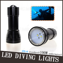 4500Lumen Waterproof Professional LED Underwater Scuba Diving Flashlight torchlight T6 CREE XM-L Torch light 26650 Battery 2024 - buy cheap