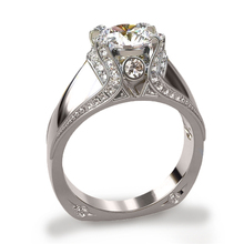 Walerv moda popular anel de casamento jóias anel de zircão cúbico para mulher presente da dama de honra 2024 - compre barato