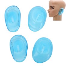 2Pair/4pcs Clear Silicone Ear Cover Hair Dye Shield Protect Salon Color Blue New Styling Accessories 2024 - buy cheap