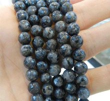 Accessory Semi Finished Chalcedony Stones 10mm Faceted India Black Gray Onyx Round Loose Beads Women Jewelry Making 15"Wholesale 2024 - buy cheap